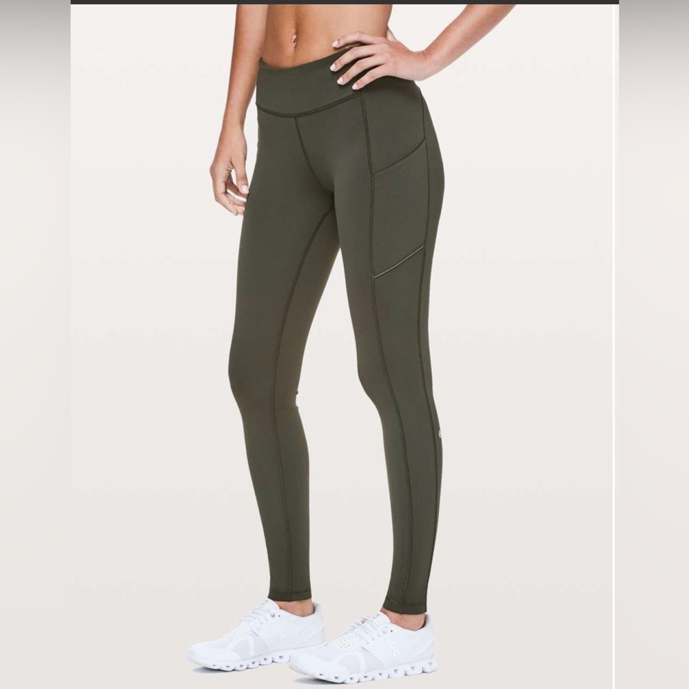 Lululemon Speed Up Tight *Full-On Luxtreme . Waist 11in  long 35 in.